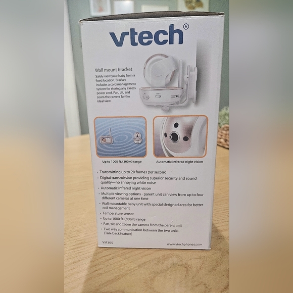 VTECH Safe And Sound Pan & Tilt Baby Video Camera VM305. NIB - Picture 6 of 6